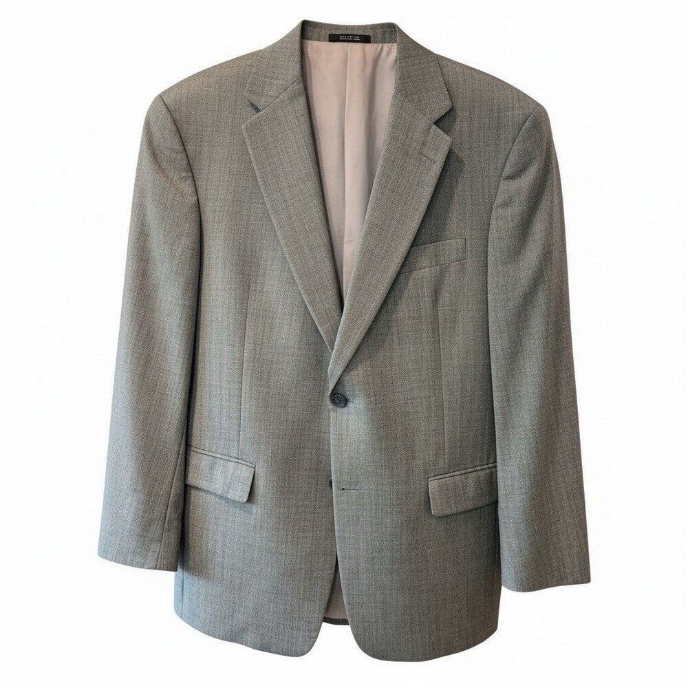 Hart Schaffner Marx Gold for Nordstrom Gray Crosshatch Sport Coat Jacket Men 40R